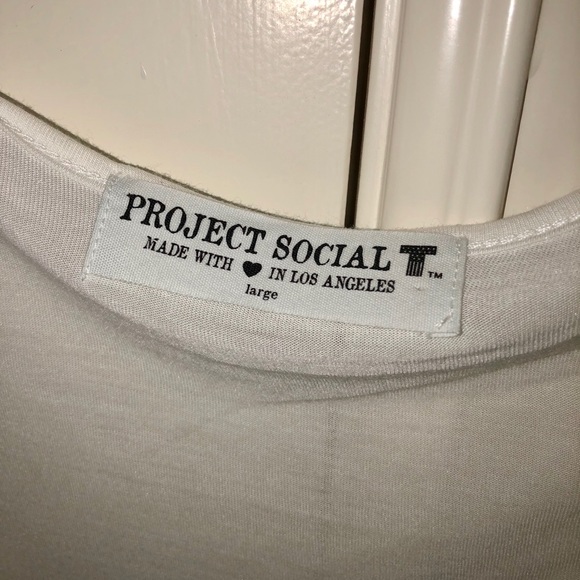 White Button Down Tee - Picture 2 of 3